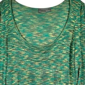 Anthropologie Green Lightweight Sweater Top Women's Small